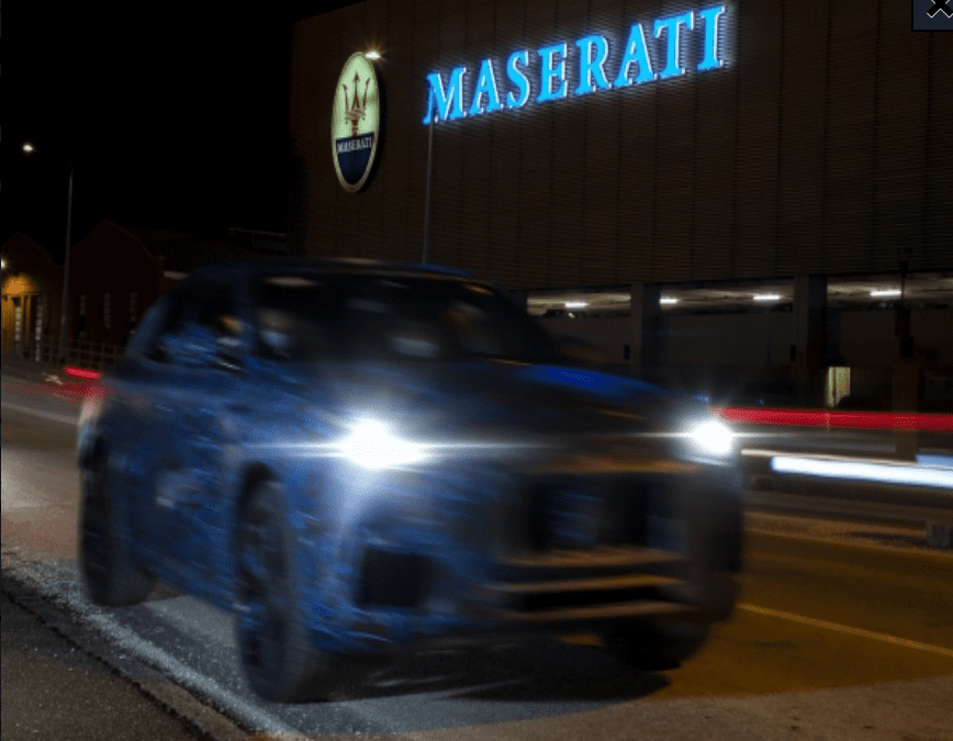 Maserati employees share the very first images of the Grecale SUV prototype