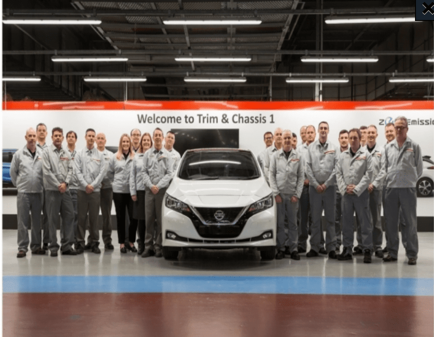 Nissan LEAF production overtakes iconic Bluebird’s manufacturing in Europe