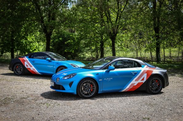 Here come the Alpine A110 trackside cars!
