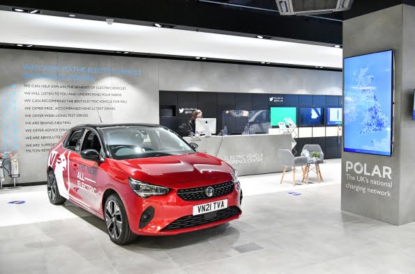 Vauxhall supplies new all-electric Corsa-e and Mokka-e models to the Electric Vehicle Experience Centre